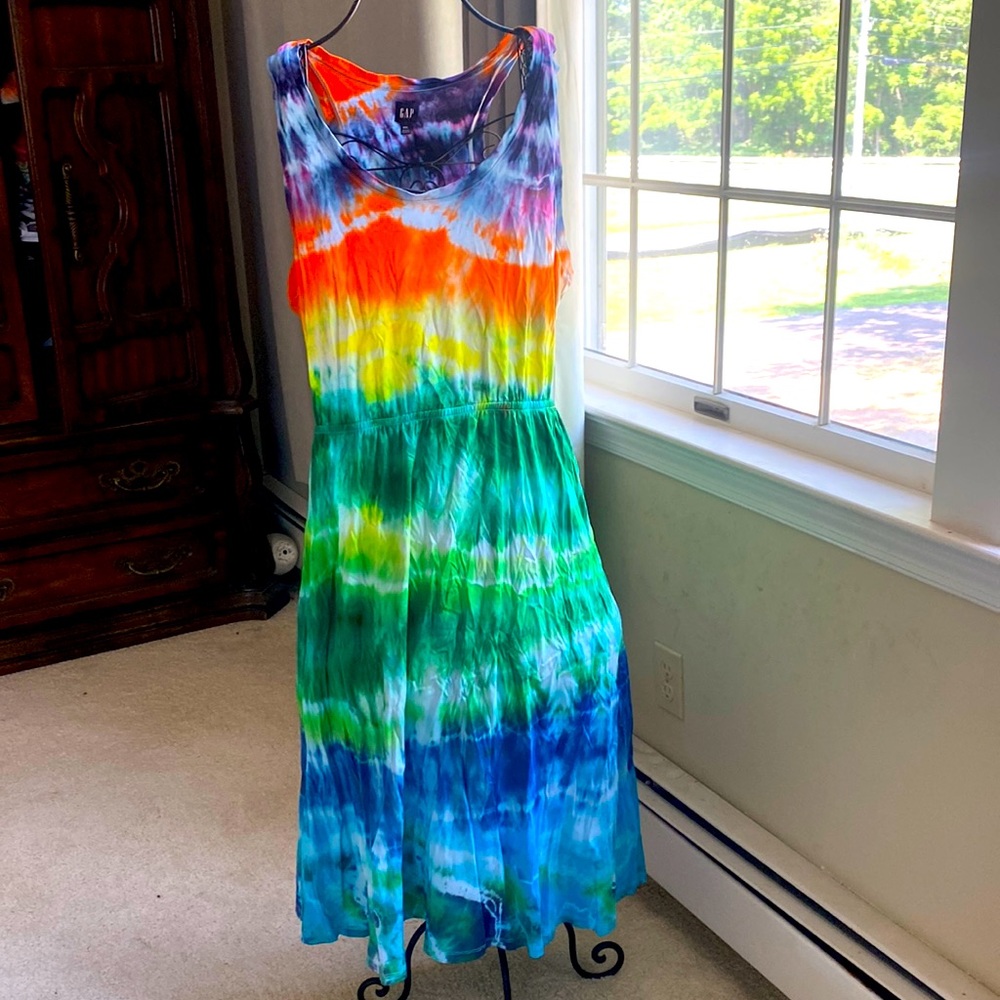 Xxl gap racerback cutout midi dress